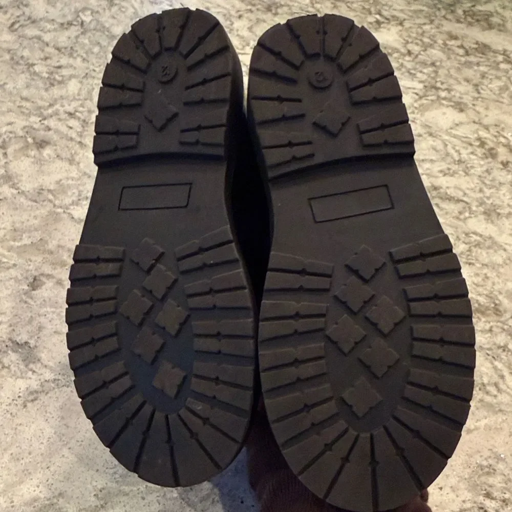 Nordstrom Black Kids Dress Shoes with Floral Accents